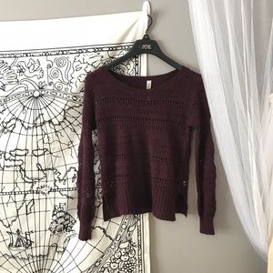 Deep purple lightweight sweater